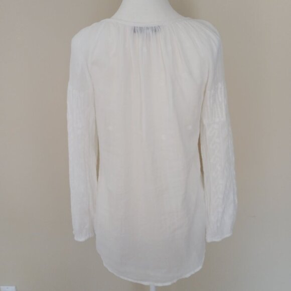 Nanette Lepore Swim Cover Up Tunic Embroidered Semi-sheer White Size XS - Picture 7 of 10
